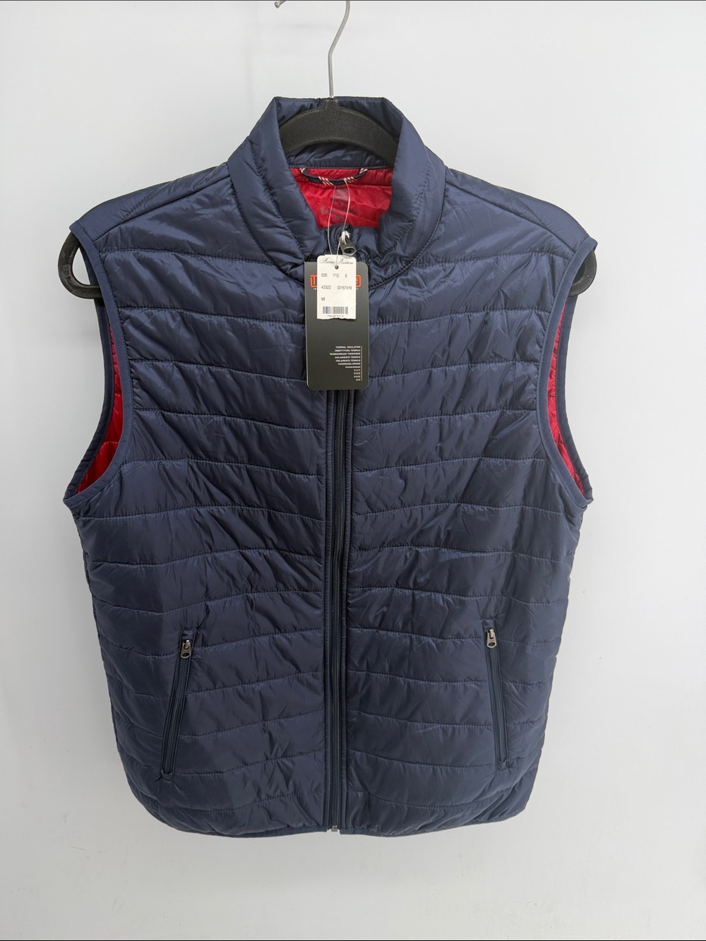 Brooks Brothers Thermore lightweight packable full zip puffer vest sz XL NEW